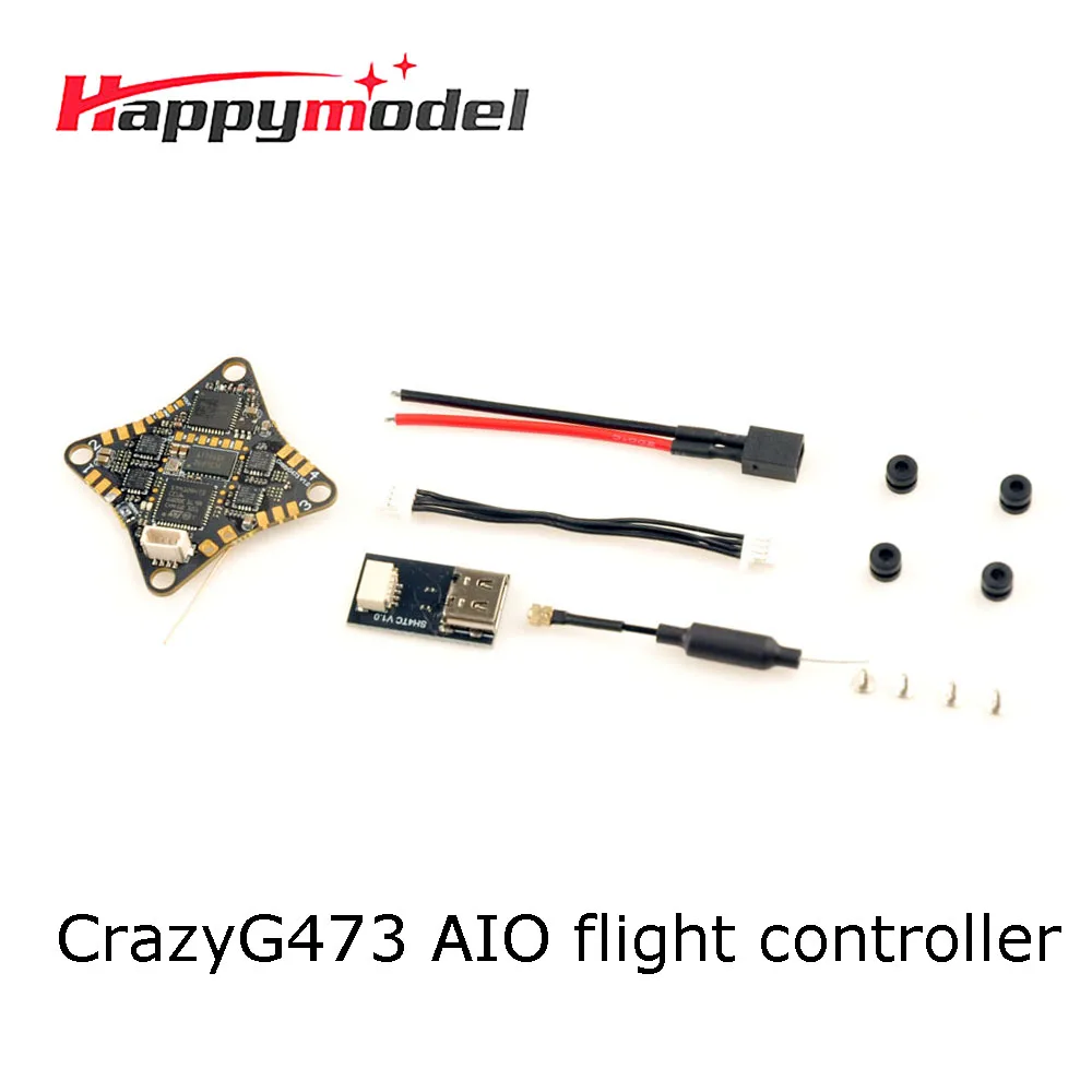 happymodel CrazyG473 V1.0 AIO 5-IN-1 flight controller Built-in UART ELRS and 5.8G openvtx For 65mm 1s Micro FPV whoops