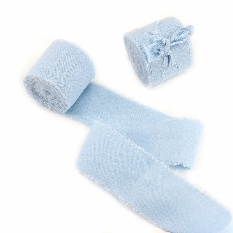 Solid Color Cotton Ribbon, 3.8cm x 5 Yards