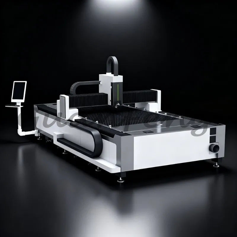 1000W-3000W Fiber Laser Cutting Machine, Industrial High Power CNC Laser Cutter for Metal Sheet Precision Cutting