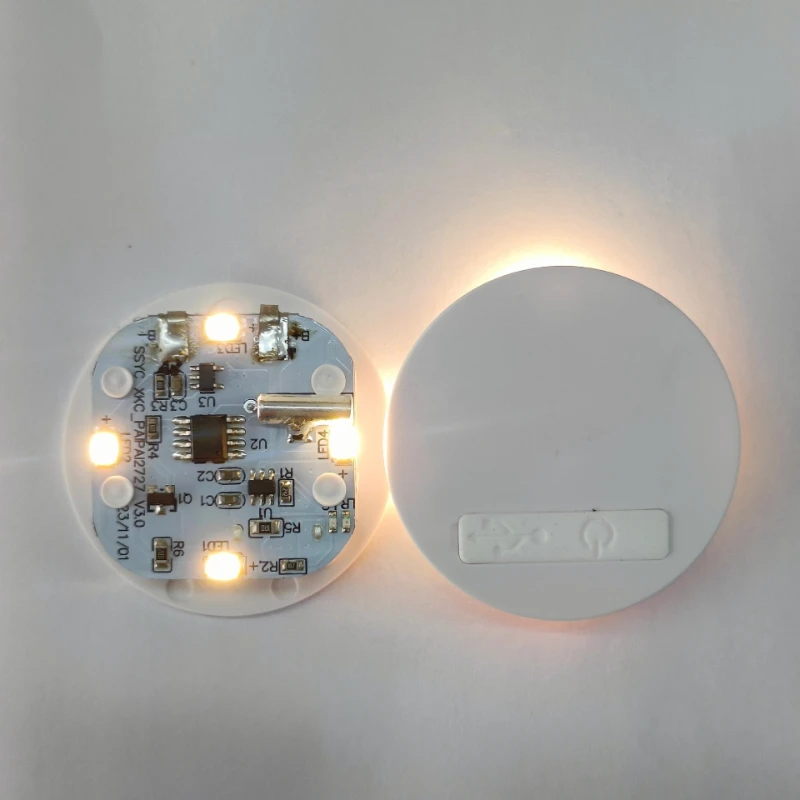 

5шт теплый цветной ночник перезаряжаемый Pat Light Base атмосферный свет