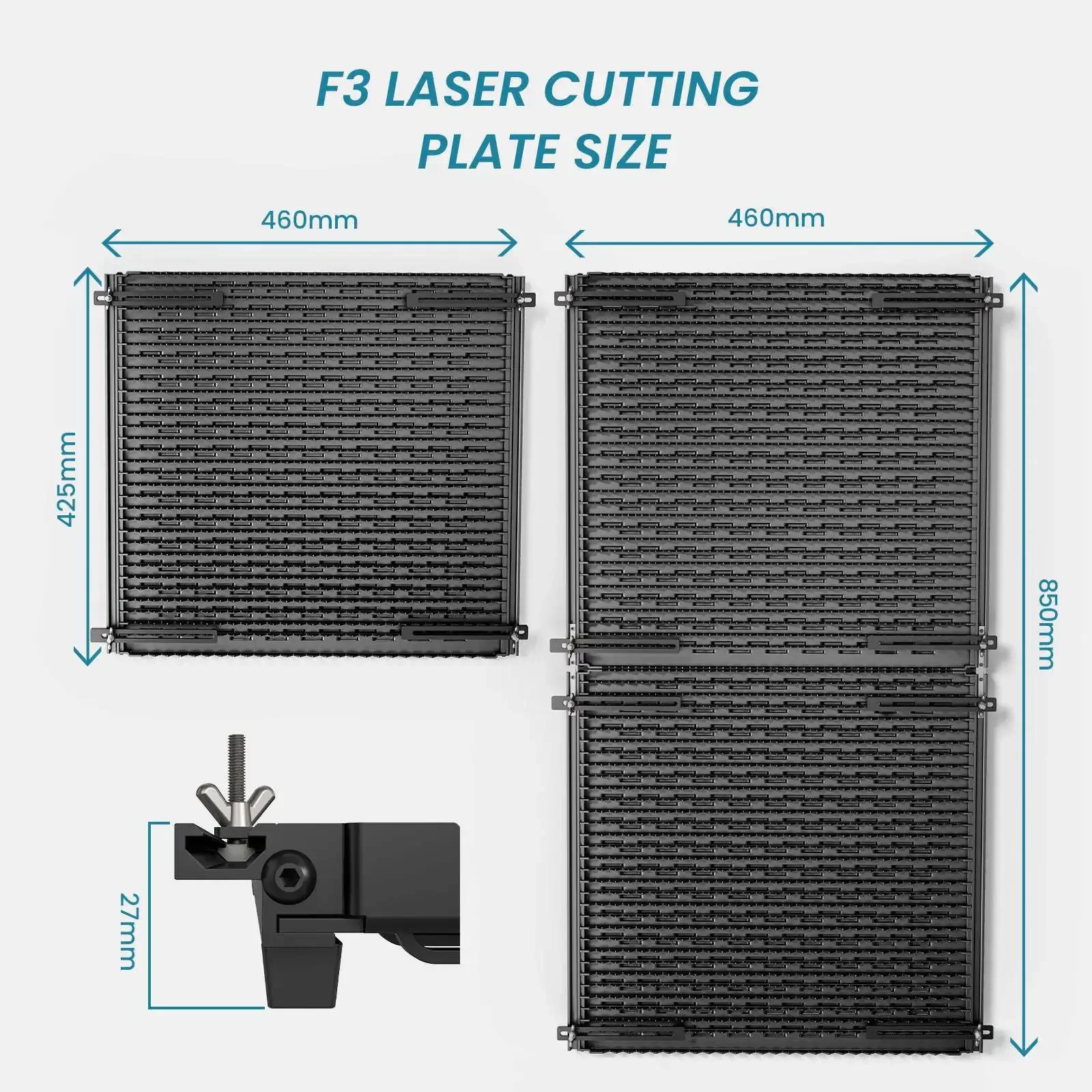 removable work panel set engraving machine matrix, Atomstack F3 honeycomb panel 2025 hot sale, in stock