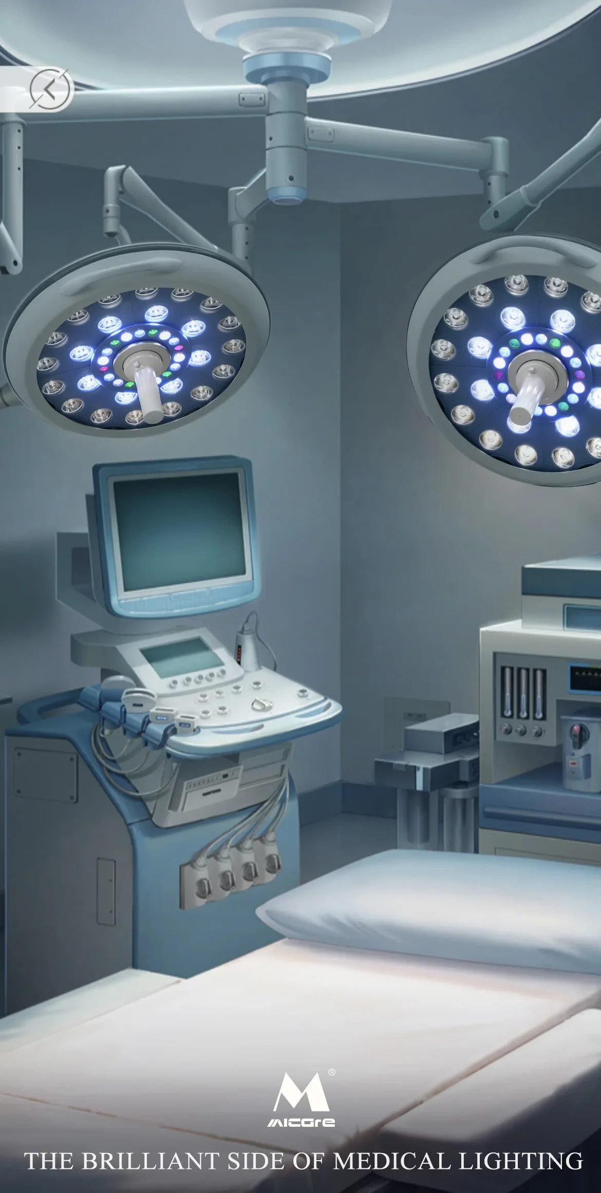 حار بيع الموزع مزدوج الذراع الجراحية LED المعدات الطبية ضوء التشغيل الجراحي بدون ظل لدنتا