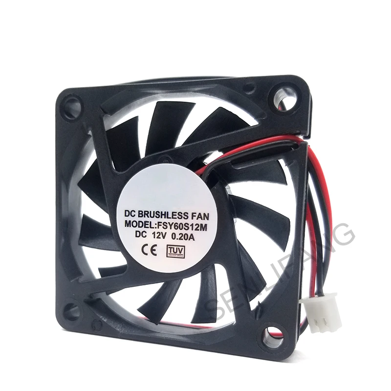 

Original authentic for FONSONING FSY60S12M DC 12V 0.2A 60x60x10mm 2-wire Server Cooling Fan