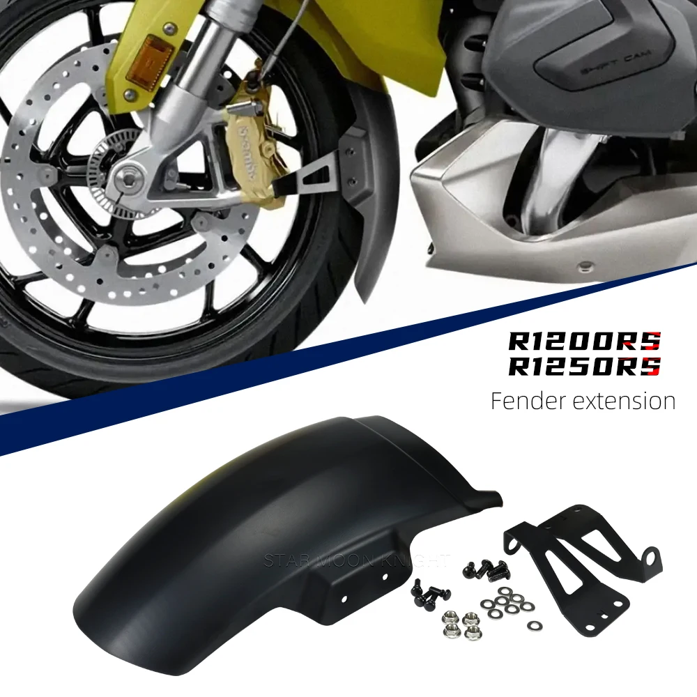 Motorcycle Fender Extension For BMW R1250RS (2019-) R1200RS (2015-2018) R 1250 1200 RS Front Wheel Mudguard Splash Guard