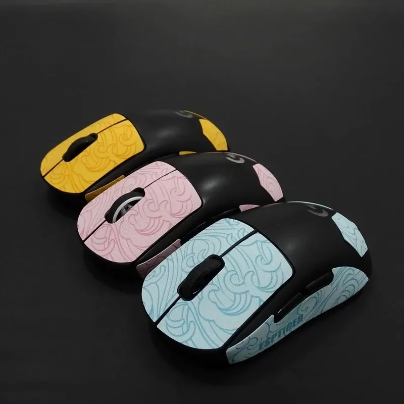 1 paquete de pegatinas antideslizantes para ratón Esports Tiger Ying Series para Logitech G Pro Wireless G Pro X Superlight, cinta antideslizante y antisudor