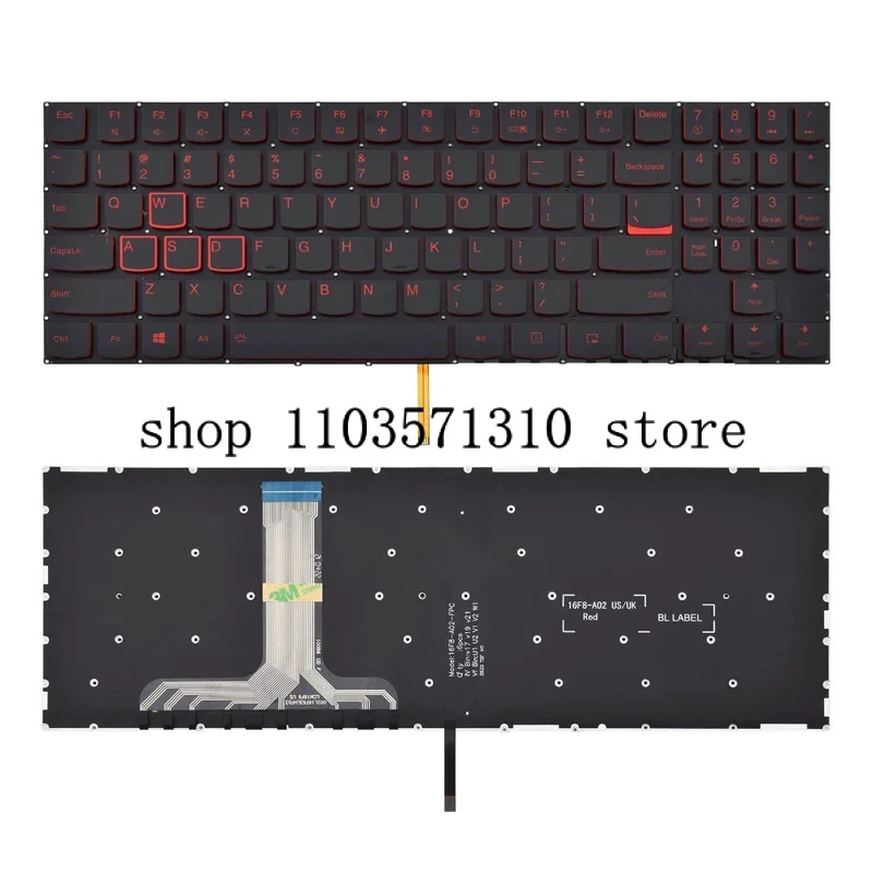 

US laptop keyboard with backlit FOR Lenovo Legion Y520 Y520-15IKB Y720 Y720-15IKB R720 R720-15IKB Y530 Y730