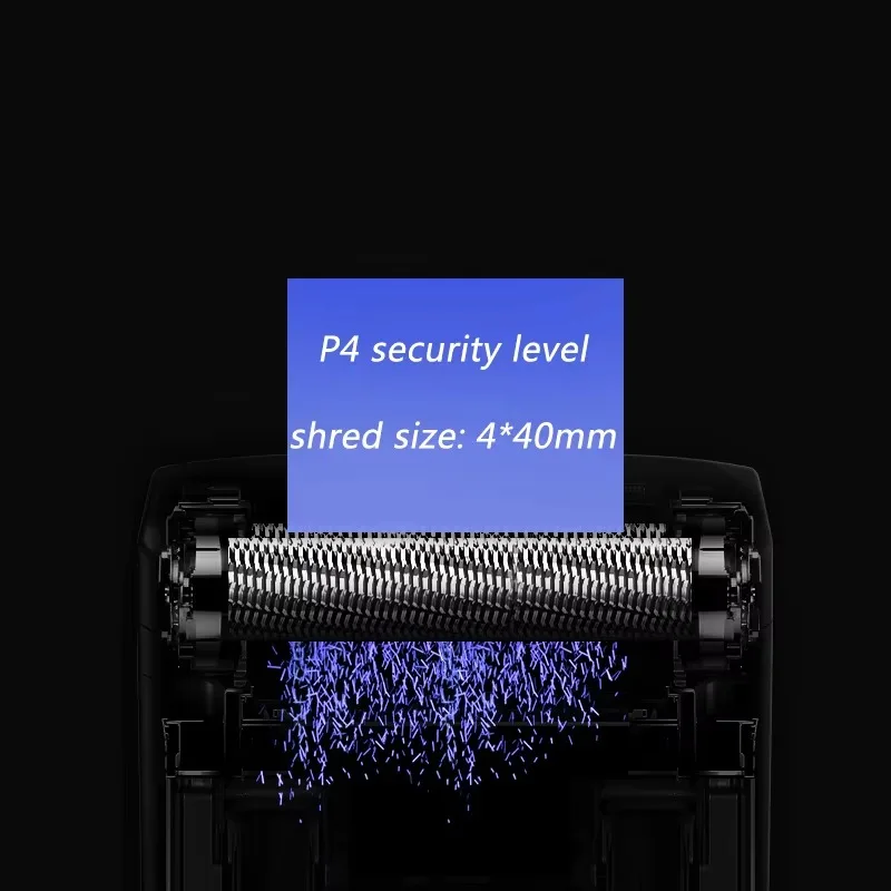 Black Heavy Duty 15 Sheets A4 Cross-Cut Card & CD Shredder 4*40mm P-4 Security Electric Office Paper