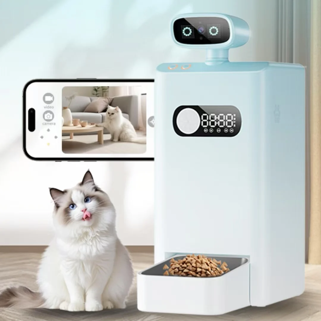 

2025 New 3.5L Intelligent Automatic Pet Feeder with 400 W HD Camera Large Volume Pet Bowl & Feeder