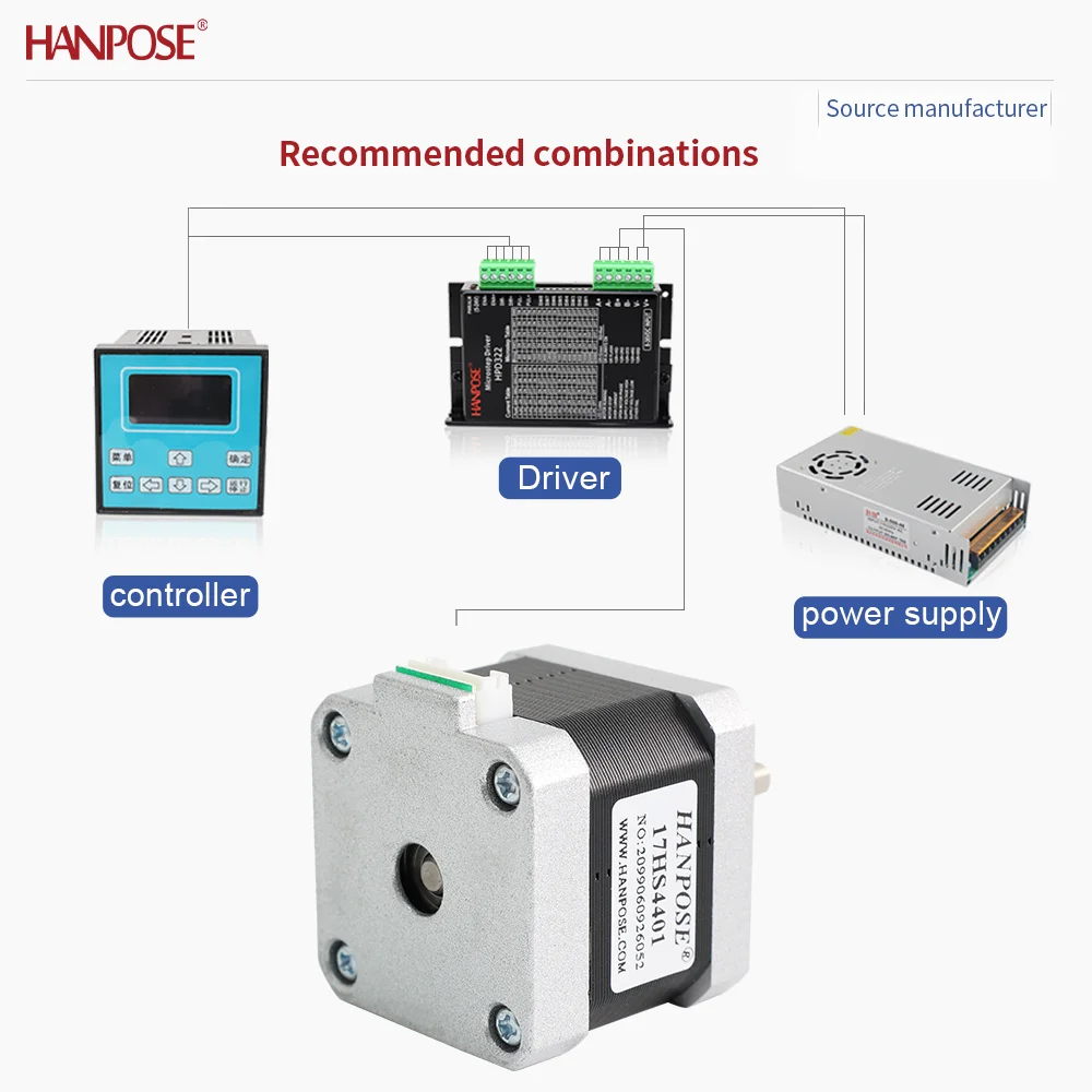 

NEMA17 17HS4401 + HPD322 шаговый двигатель 2,3 В 1,5 А двухфазный четырехпроводной аксессуар для 3D-печати двигатель производитель прямые продажи