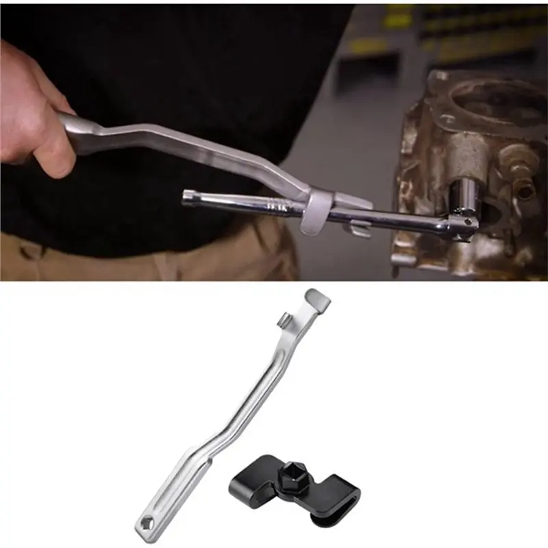 PHFU-1/2Inch Universal Silver Wrench Extension Tool Lever Extension For Home Use Adjustable Torque Wrench Extender
