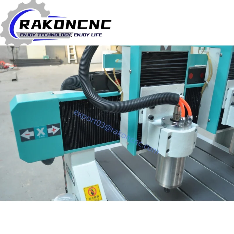 Double Head 6090 1212 6012 Cnc Router 3 Axis Wood Aluminum Engraving Milling Cutting Machine with 1.5kw Water Cooling Spindle