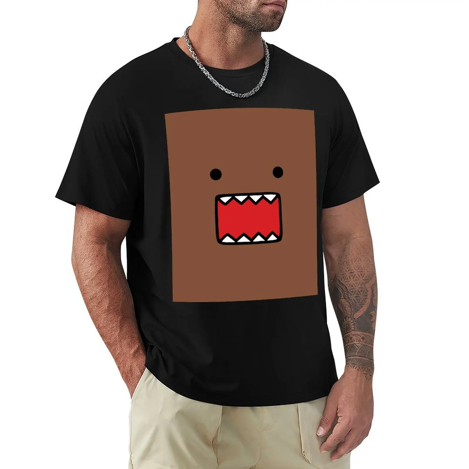 

Domo-Kun T-Shirt clothes for a boy boys whites quick-drying T-shirt men
