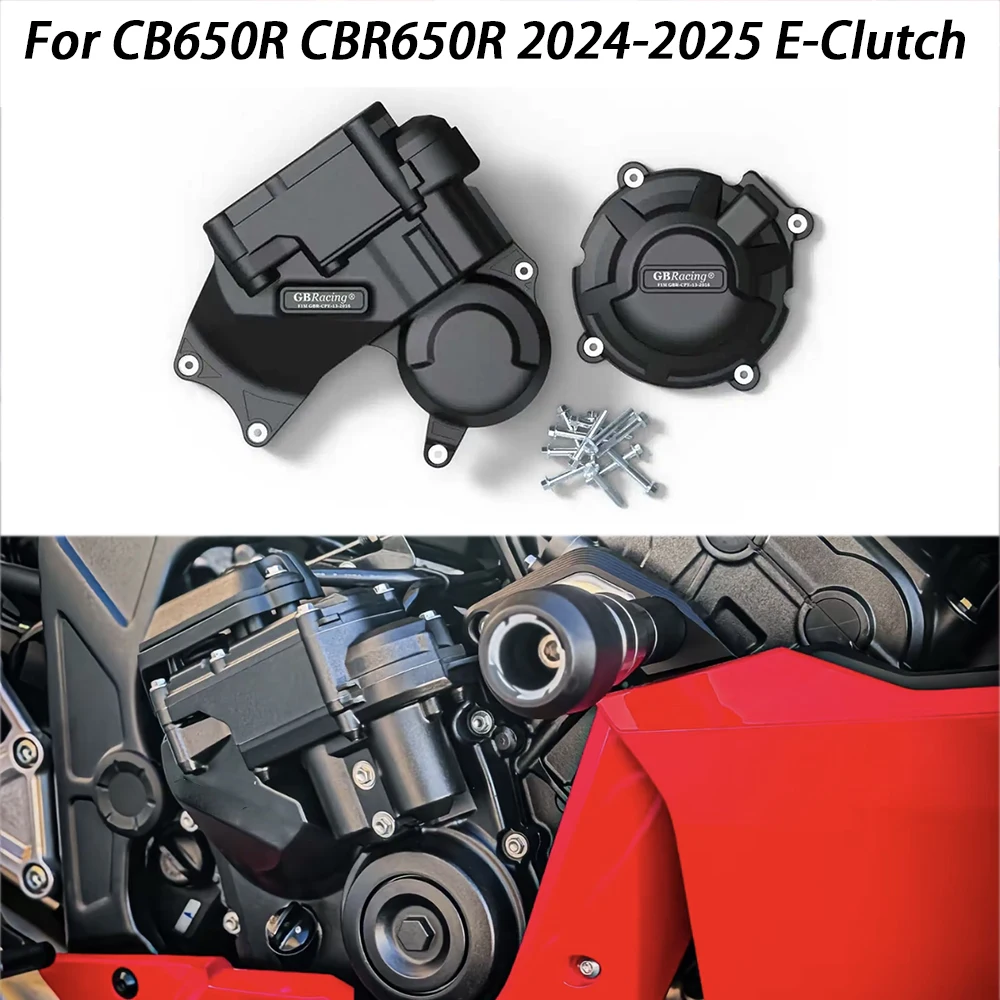 

For Honda CB650R CBR650R E-Clutch GBRacing Engine Cover Protection Motorcycle Case Accessories 2024-2025