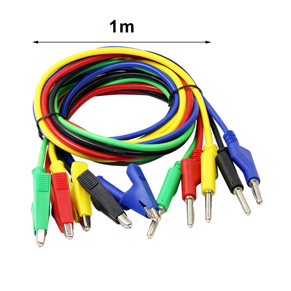 전기 시험 작업용 바나나-악어 케이블, 실험실 장비 케이블, 전기 시험용 테스트 리드