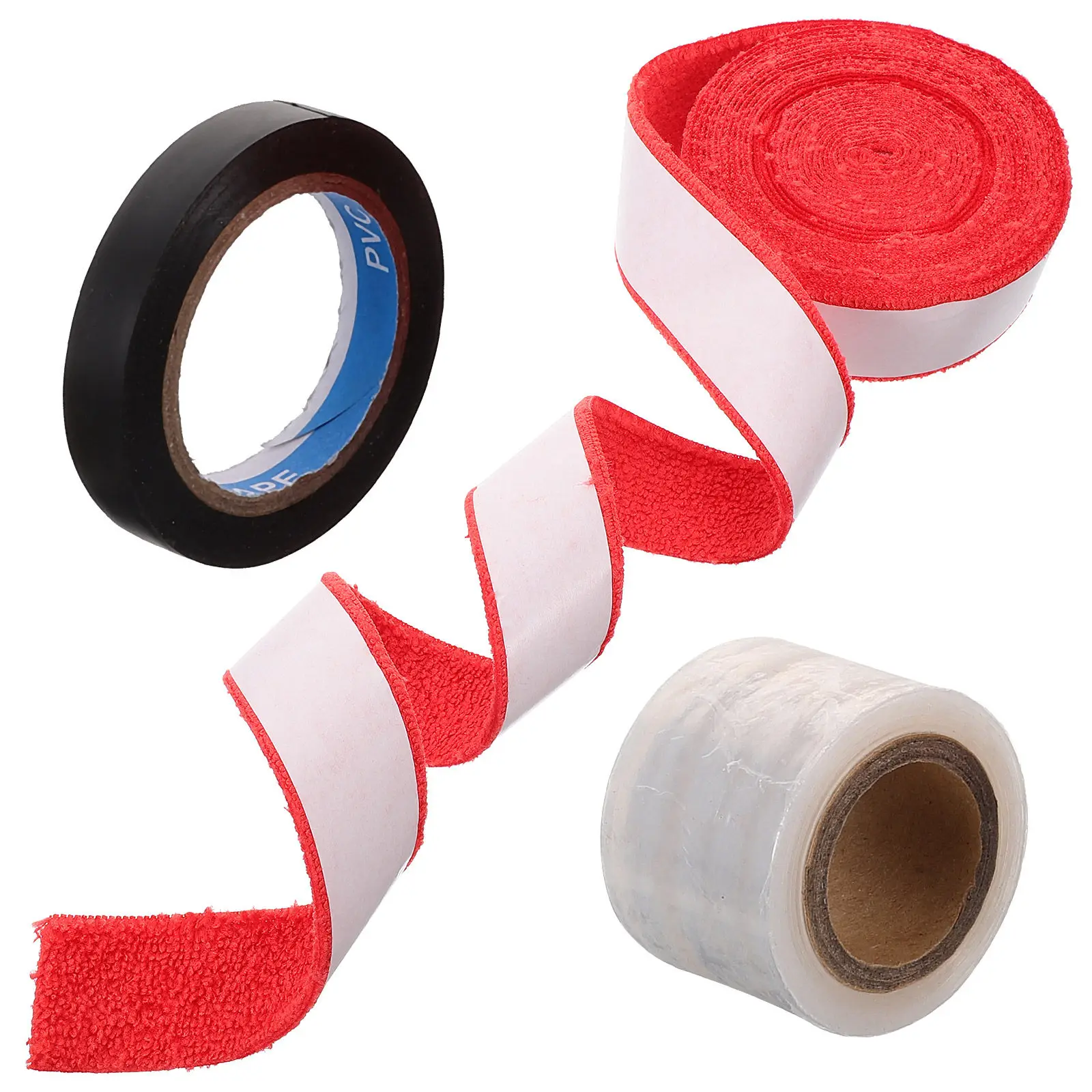 1 Set Racket Grip Tape Sweat-Absorption Belt Anti-Slipping Handle Wrapping For Badminton Tennis Overgrip Sports Supplies