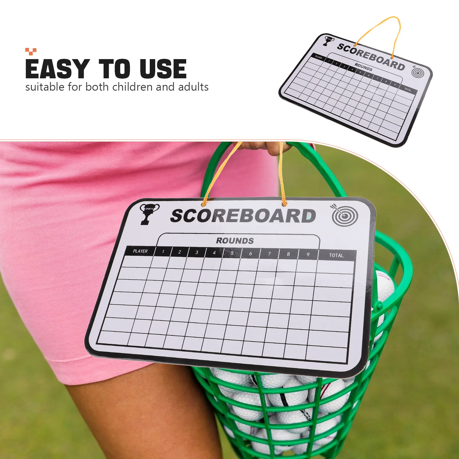 Golf Scoreboard Scorecard Whiteboard Dry Erase Markers Holder Accessories Scoreboard/Substitution Board/ Child