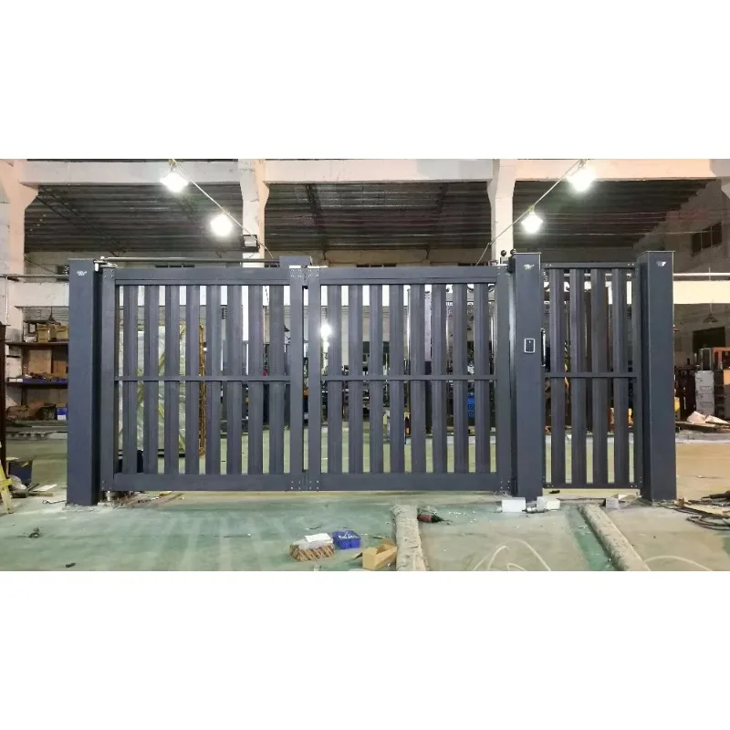 

Automatic Opening Normal Design Aluminum Alloy Folding Gate Front Main Swing Gate For House And Mall Application
