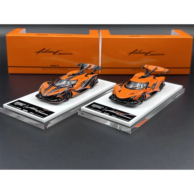 TPC PEAKO Auf Lager 1:64 Apollo IE Orange Stripe Diecast Diorama Modell Sammlung Miniatur Carros Spielzeug