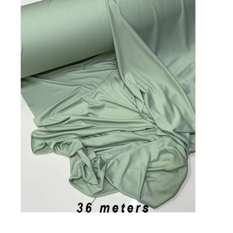 

36 meters sage green Stretch Knit Jersey Fabric Good Draping Cloth for Wedding Decoration