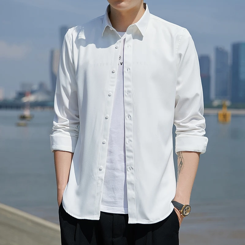 

New Arrival Men's Shirt Fashion Spring Mens Shirt Casual Japanese Retro Personality Slim Men's Clothing Oversized Shirt