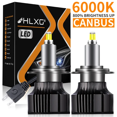 Imagen 1 del producto HLXG H7 faros LED para coche Canbus sin Error 360 CSP H1 H3 H8 H9 H11 9006 HB4 9005 HB3 9012 HIR2 Mini luces antiniebla lámparas Turbo 6000K