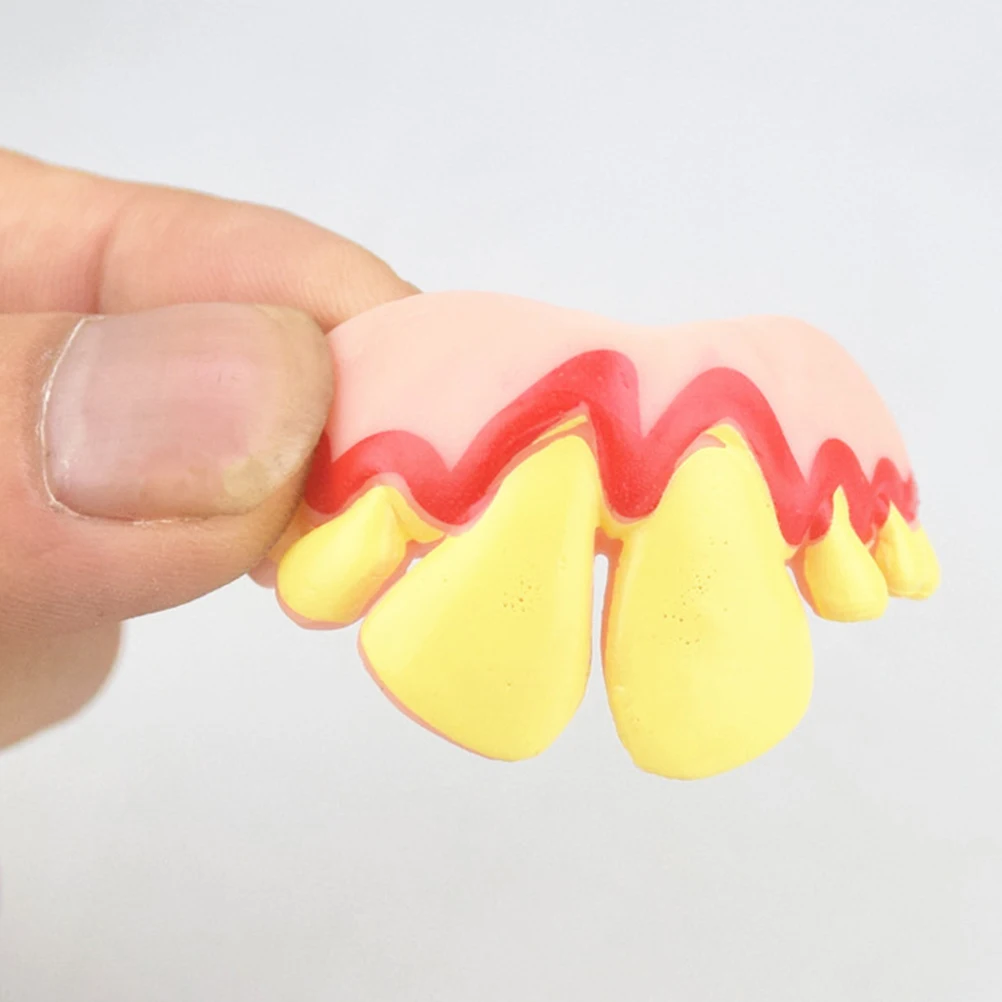 30 個偽の歯入れ歯ソフトラバーハロウィンコスチューム歯小道具子供パーティー用品コスプレ醜いカーニバルふり