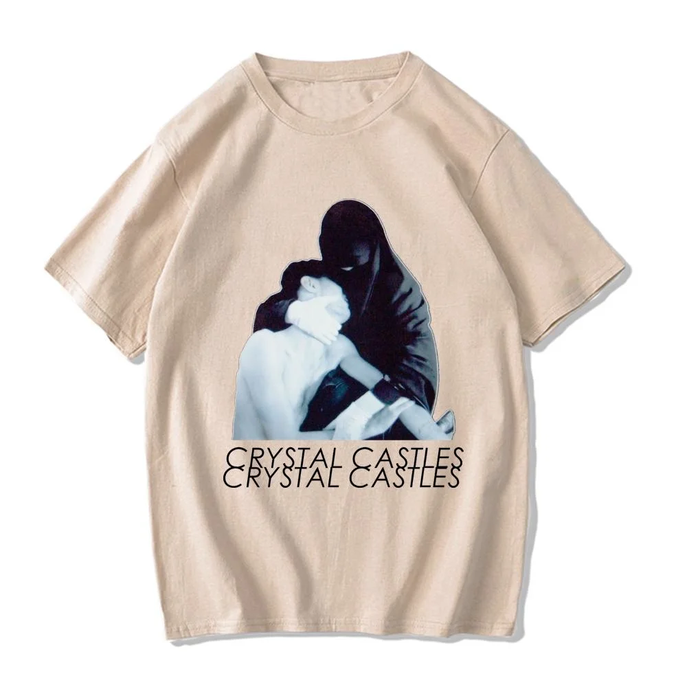 Crystal Castles Cotton High Quality EU Size top funny streetwear comic men Tee y2k graphic harajuku unisex clothing