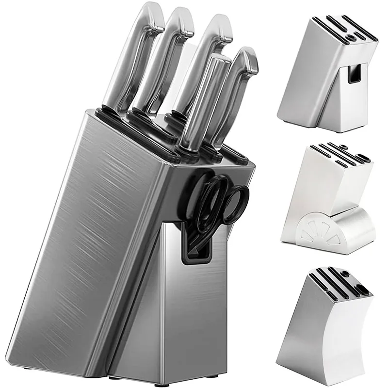 

2022 Stainless Steel Knife Organizer Anti-rust Knife Utensil Holder Durable Knife Block For Kitchen Storage Shelf For Cutlery