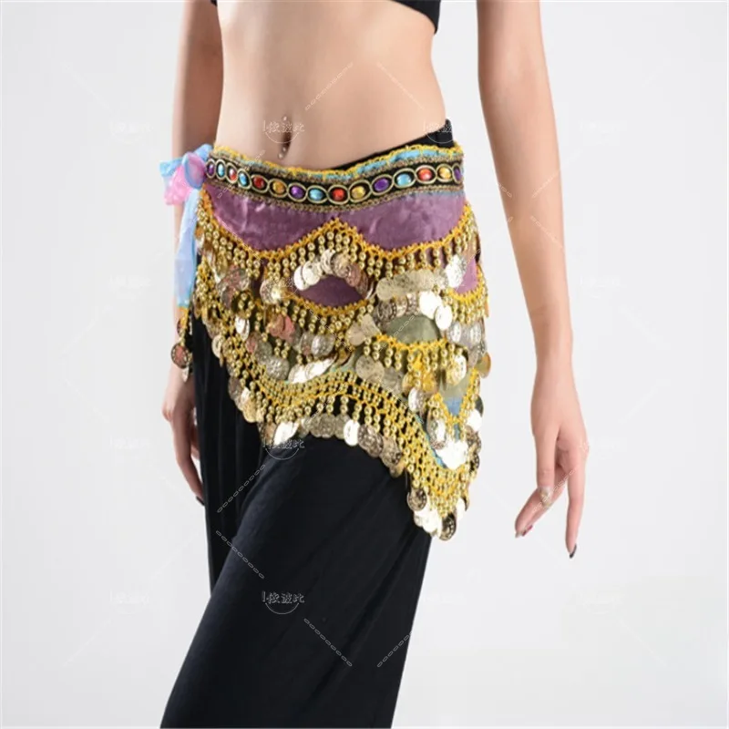 Belly Dance Waistchain Colorful Nile Stage Performance Adult Beginner Practice Waistchain