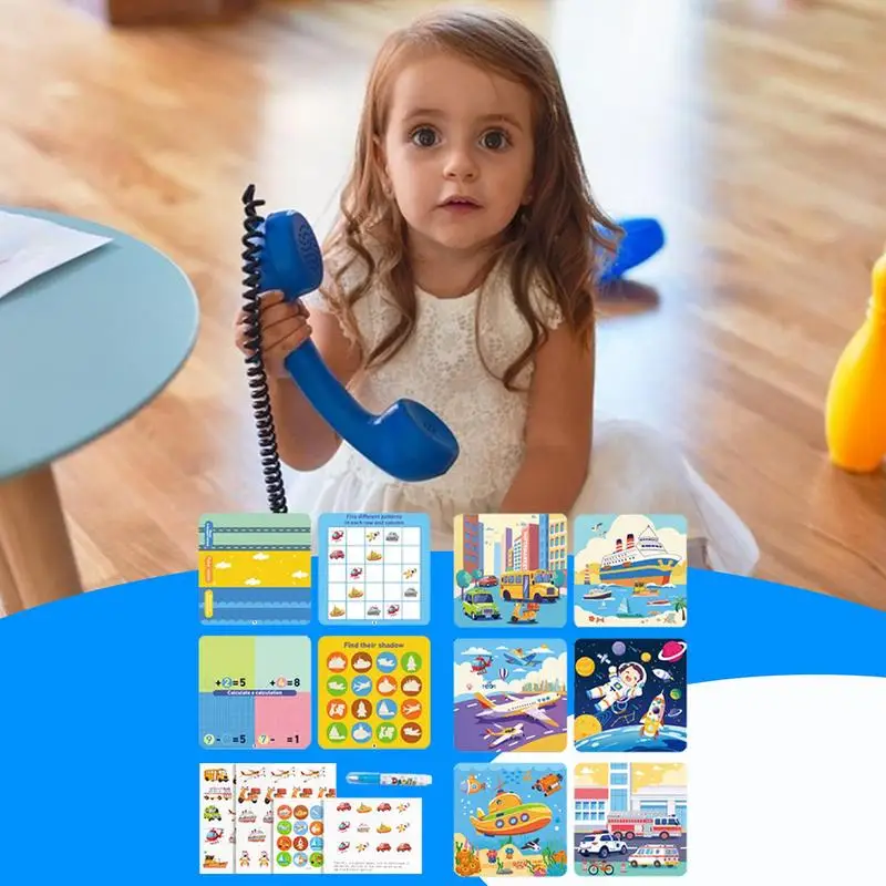 Magical Book สีน้ําวาด Montessori ของเล่นสมุดระบายสีแบบใช้ซ้ําได้ Magic Water Drawing Book Sensory Early Education ของเล่น