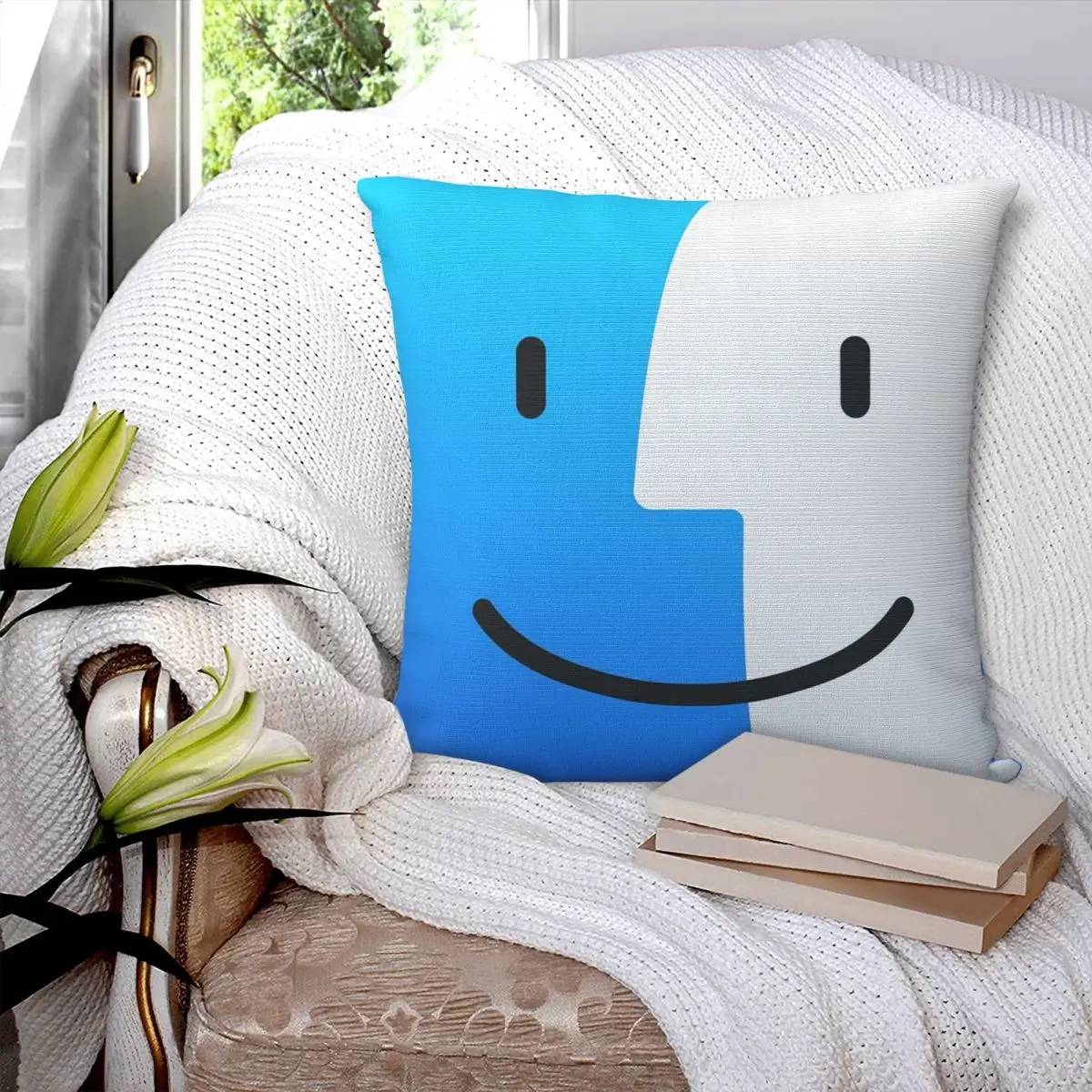 

Finder Square Pillowcase Pillow Cover Polyester Cushion Zip Decorative Comfort Throw Pillow for Home Car