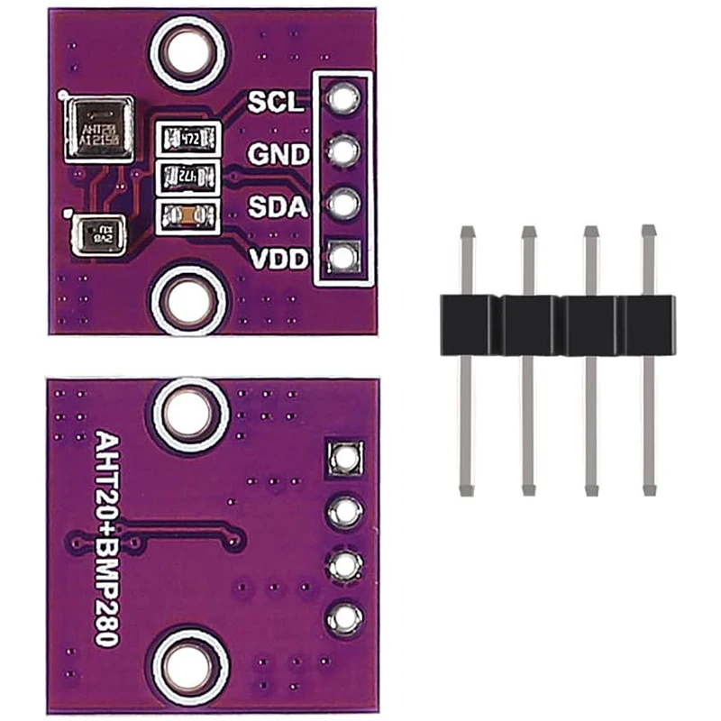 1-5 قطعة AHT20 + BMP280 درجة الحرارة الرطوبة وحدة ضغط الهواء عالية الدقة الرقمية درجة الحرارة الرطوبة استشعار ضغط الهواء #2