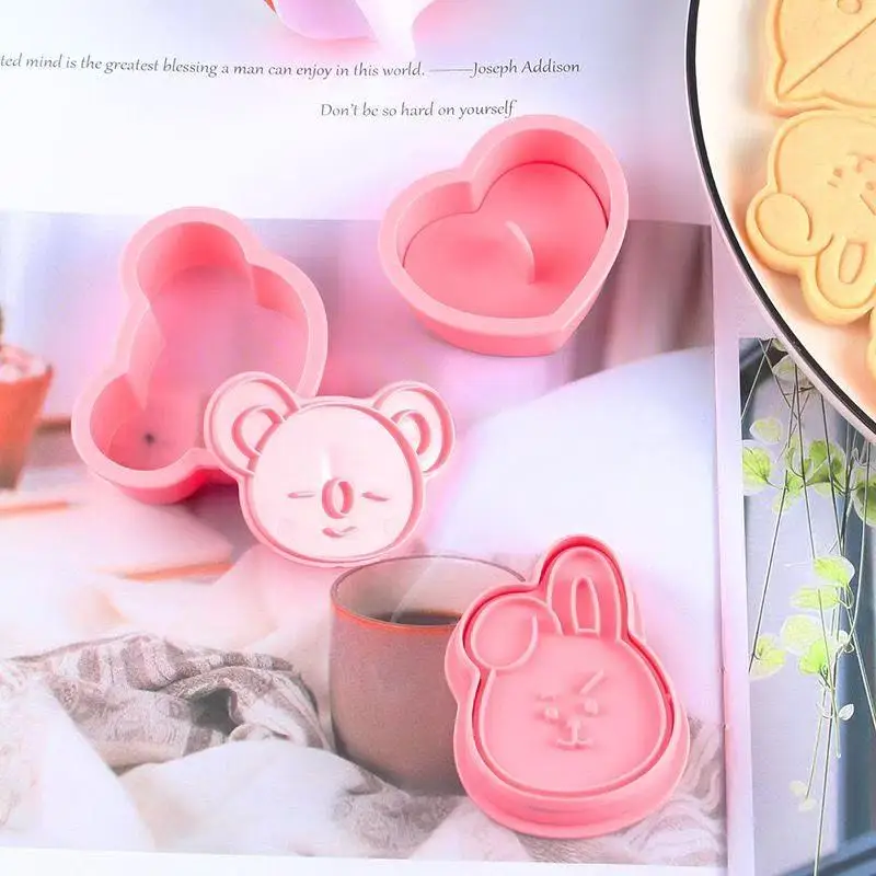

BT21 K-pop Cartoon Cookie Mold, Home Baking Cookie 3D Pressing Mold, Festival Party, DIY Party Dessert Supplies 2026