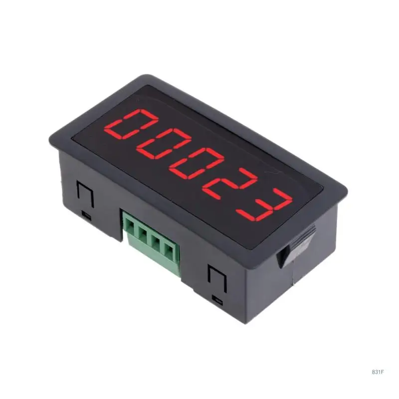 Digital LED Counter Panel Meter 5 Digit Panel Counter Meter Plus Counter Panel Totalizer 0-9999 Compact for Factory