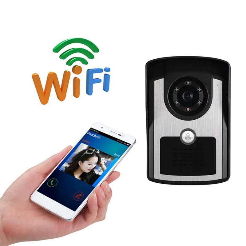 High Solution Stable Remote Control WIFI Wireless Video Door Bell Internet Video Door Phone With Free APP WiFi1001FC