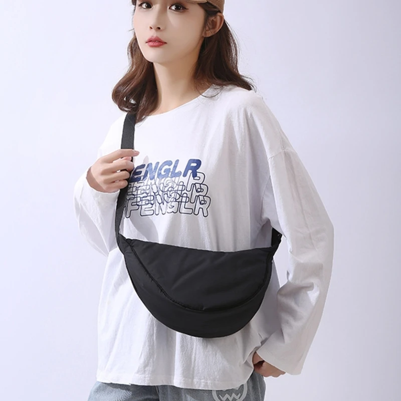 Large Capacity Chest Bag Casual Solid Color Shoulder Crossbody Bags for Women