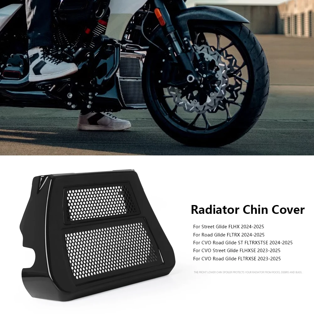 

Motorcycle Front Spoilers Fairing Lower Radiator Chin Cover For Harley Touring CVO Street Glide FLTRXSE Road Glide FLTRX 2023-