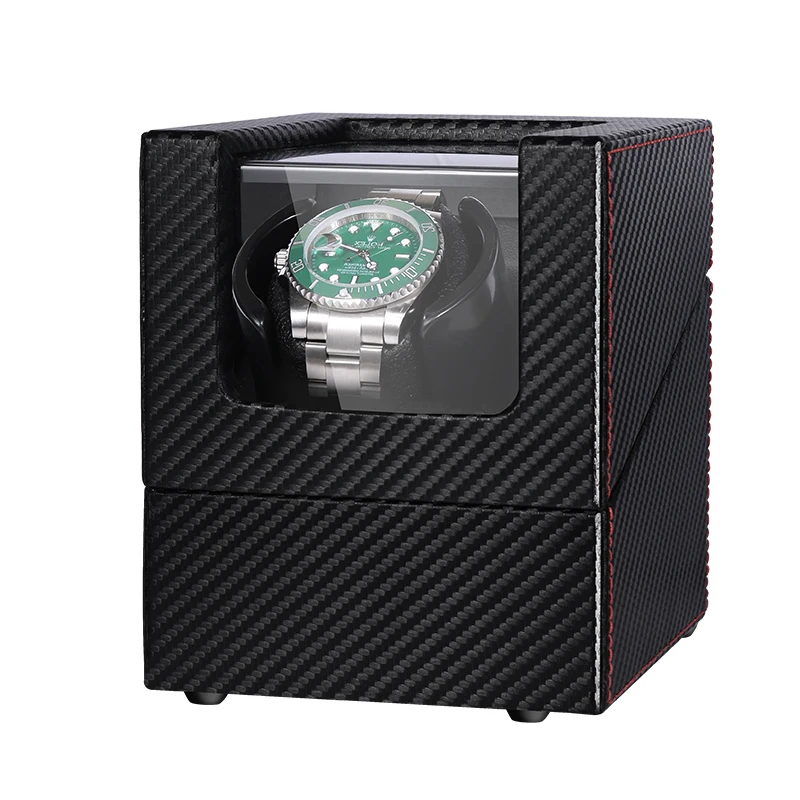 Automatic Watch Winder Silent Motor Carbon Fiber Watch Winding Storage Box Collection Holder Display Ultra-quiet Japanese motor