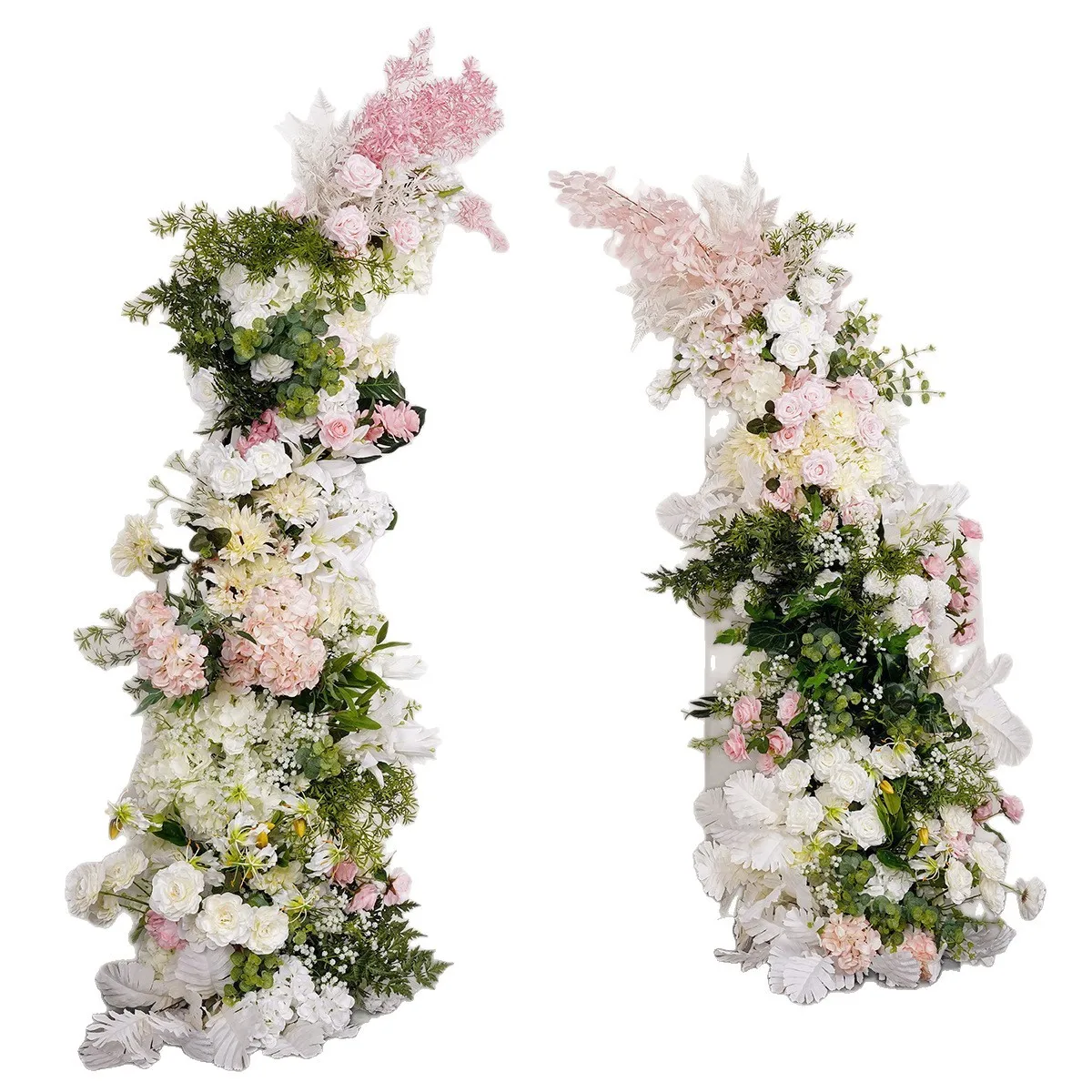 

Искусственные цветы для свадебной арки, имитация букета, украшения для свадебного декора, декор для сцены, зеленые цветы для оформления фона