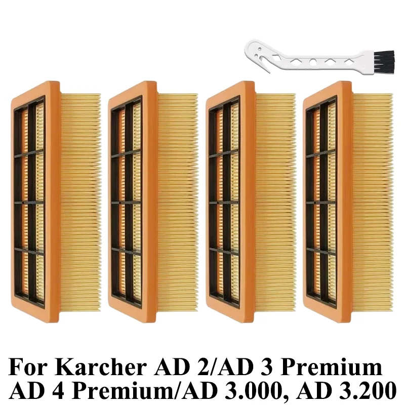 HEPA Filter Accessories For ( Karcher AD 3 Premium, AD 4 Premium, Advertising 3000, 3200 AD, 6.415-953.0 ) Vacuum Cleaner Parts