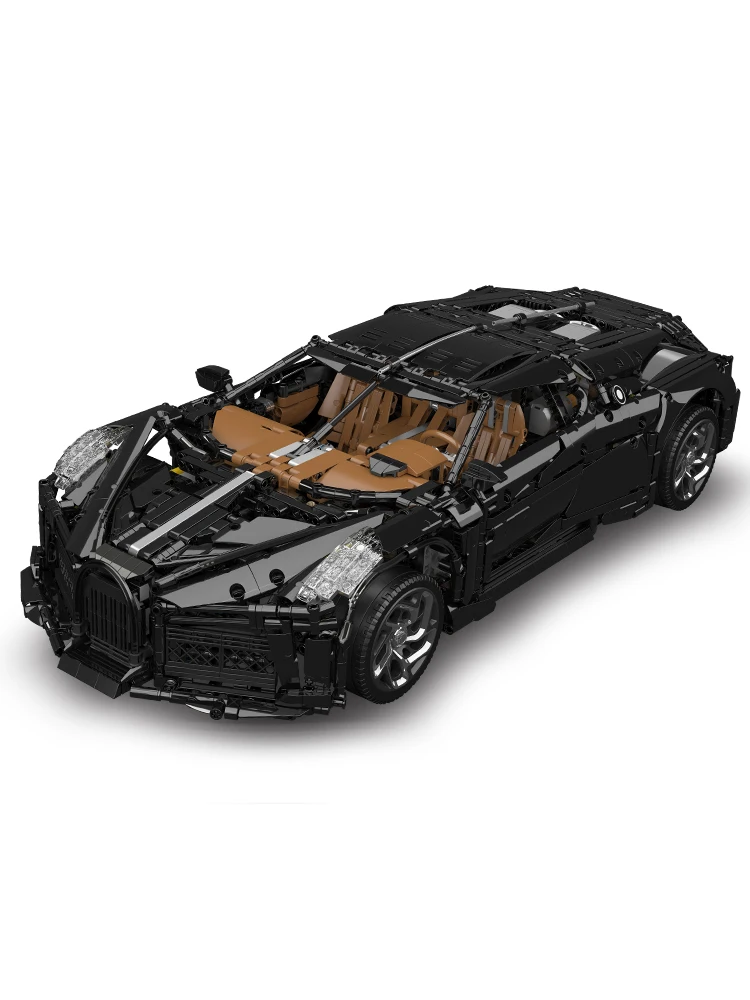 Mould King 13163 Technische Auto Bouwblokken De Afstandsbediening La Voiture Noire Sportwagen Model Speelgoed Kinderen Kerstcadeaus - afbeelding 2