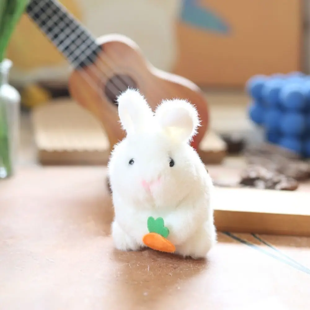 Knuffels Konijn Pluche Sleutelhanger PP Katoen Pluizig Konijn Pluche Hanger Anime Pop Cartoon Konijn Pluche Sleutelhanger Kerstmis
