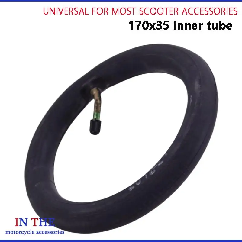 170x35 inner tube, Thickened, curved mouth inner tube 8-inch mini electric scooter universal replacement inner tube