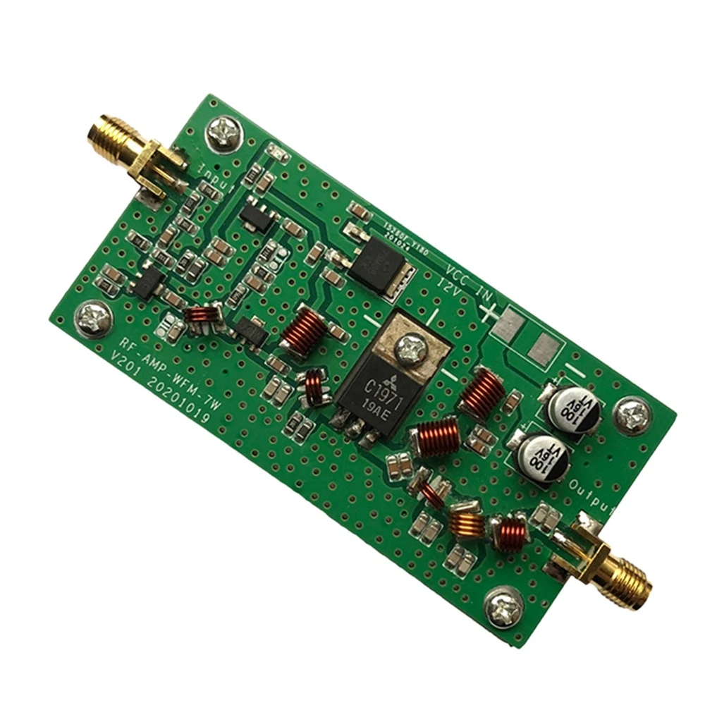 

RF Power Amplifier 65-110Mhz Input 1MW 7W FM Power Amplifier Transmitting Antenna Commissioning High Frequency Amplifier