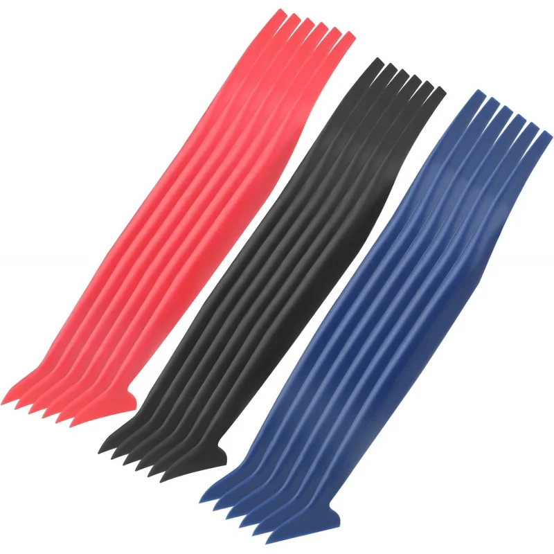 Juego de herramientas de tinte con ranura para Micro escurridor de coche, herramientas de envoltura de vinilo, escurridor de envoltura de vinilo, herramientas de envoltura de coche con diferentes, 18 Uds.