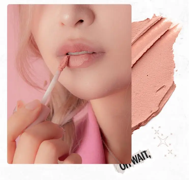 FLORTTE Lip Base Color Primer Lip Cream Lightens The Color Of The Lips Cute Things Lip Mud Matte Makeup Women Cosmetics