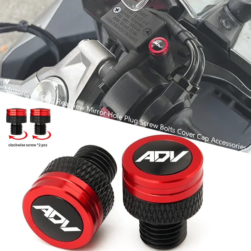 

Fit For HONDA ADV150 ADV 350 150 ADV350 ADV160 ADV125 Motorcycle CNC Rearview Mirror Hole Plug Screw Bolts Cover Cap Accessories