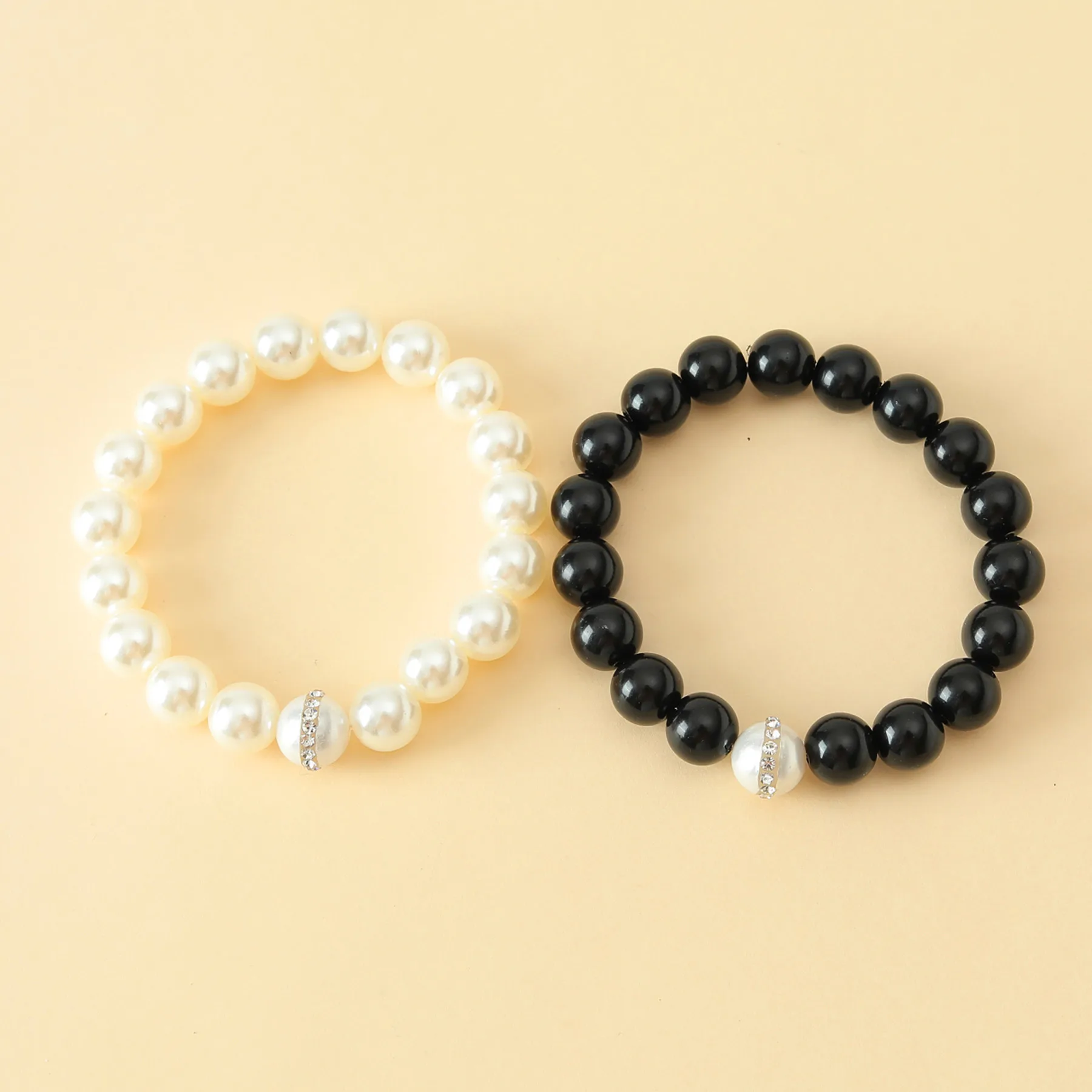 2023 Trend Beaded Couple Elastic Bracelet Versatile Qing Novice String Female Jewelry Gift Wholesale