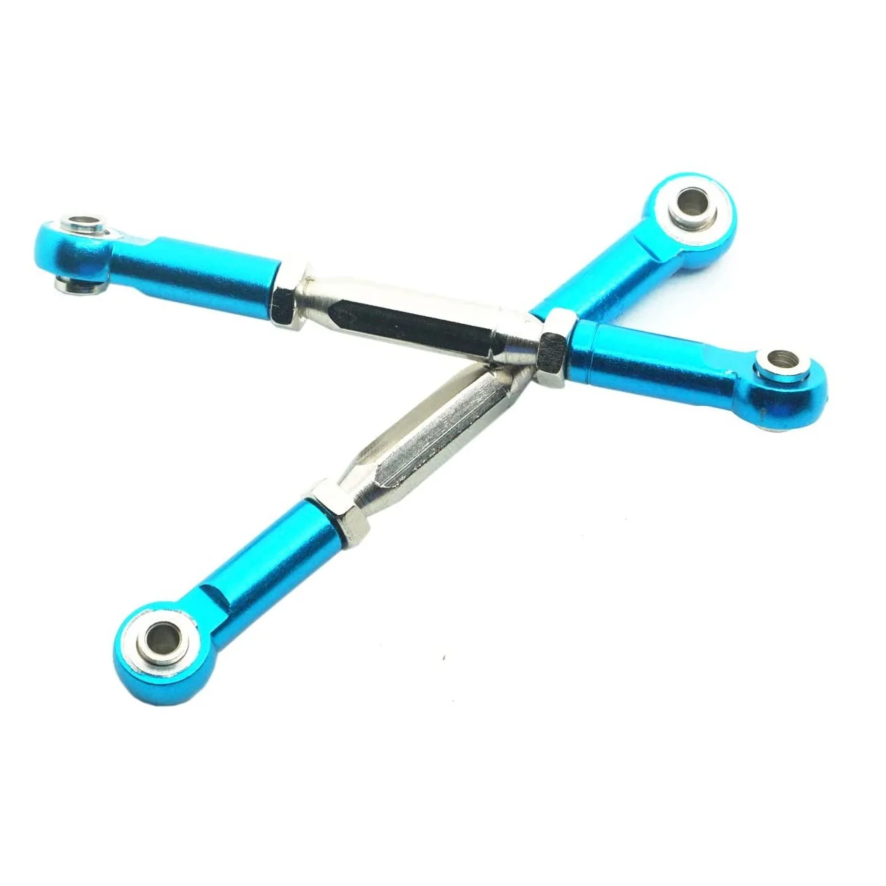 2Pcs Metal Adjustable Steering Linkage Servo Link Pull Rod for Slash 5807 HQ727 1/10 RC Car Upgraded Parts,2