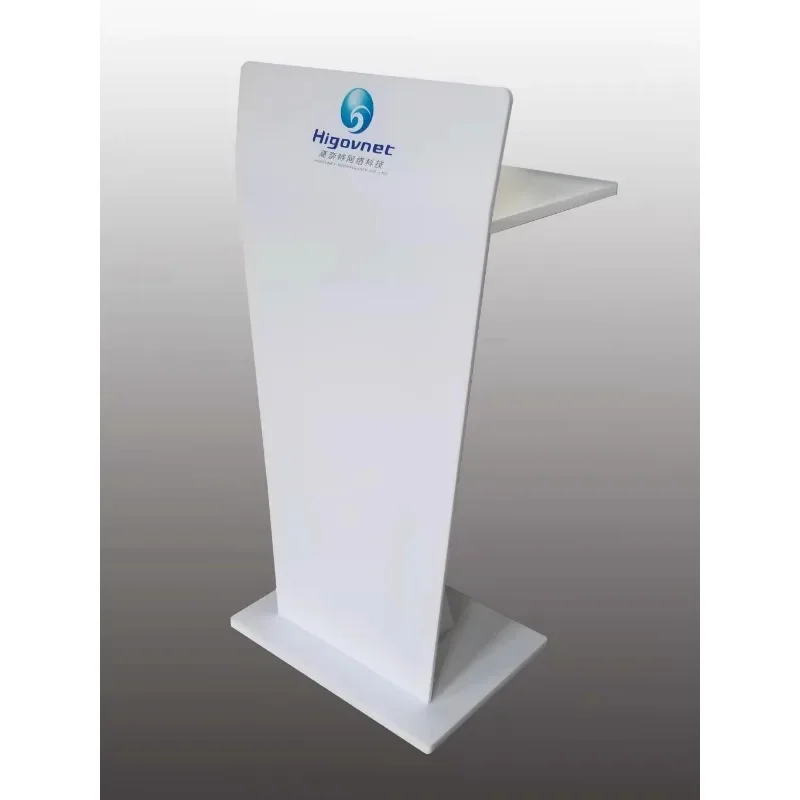 Podium High-end Acrylic Podium Conference Room Podium Hotel Welcome Reception Desk Shopping Guide Desk Customization image 5